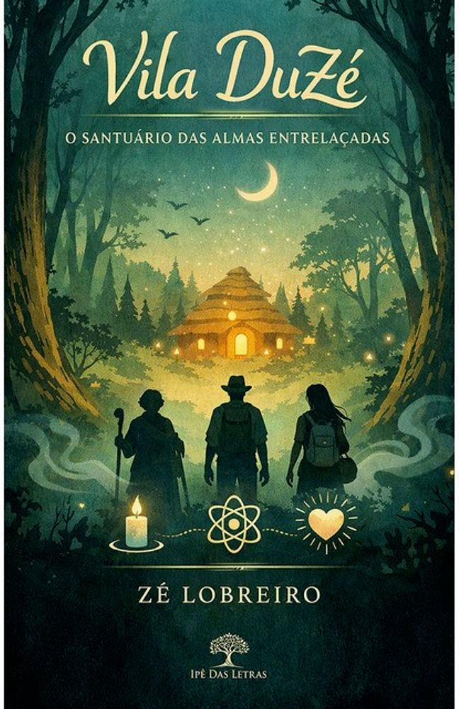 Capa do livro Vila DuZé: o santuário das almas entrelaçadas, por Zé Lobreiro